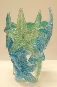 <b>*NEW*</b> Warm Blue Starfish Cluster Vase by John Gibbons