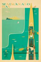 Waimanalo Bay (Oahu) Framed Giclee by Nick Kuchar <! local> <! aesthetic>