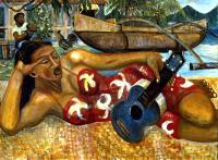 The Blue Uke 30x40 Rolled Giclee by Avi Kiriaty <! local>