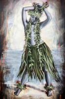 Sunset Wahine Enhanced Giclee by Shawn Mackey