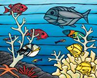 Under The Sea GW Giclee by Heather Brown <! local>