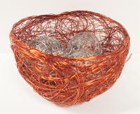 Copper Bowl w/3 Stainless Steel Spheres by Cindy Luna <! local>