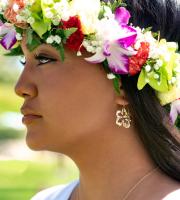 Small Aloha Hibiscus GF Earrings by Kiele Jewelry <! local> <! aesthetic>