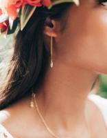 Seafoam Chain GF Drop Earring by Kiele Jewelry <! local> <! aesthetic>