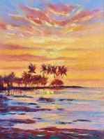 Kona Sunset 24x18 Oil by Roman Czerwinski <! local>