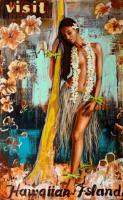 Palm Wahine II 30x48 Enhanced Giclee by Shawn Mackey