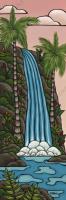 Sunrise Waterfall View LE Giclee by Heather Brown <! local>