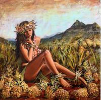 Pineapple Fields Forever Enhanced Giclee by Shawn Mackey