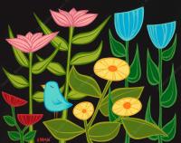 Midnight Blue Bird LE Giclee by Heather Brown <! local>