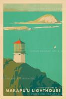 Makapuu Lighthouse (Oahu) Framed Giclee by Nick Kuchar <! local> <! aesthetic>