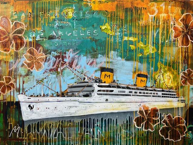 Island Enchantment 36x48 Original Acrylic by Shawn Mackey