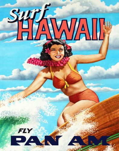 Surf Hawaii Giclee by Garry Palm <! local>
