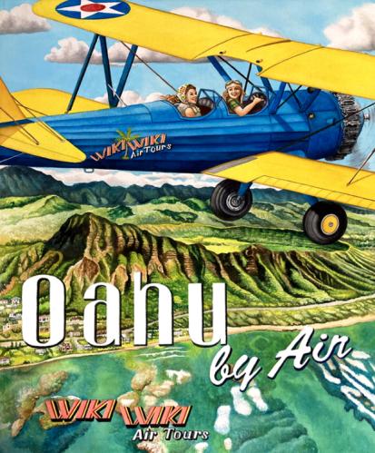 Oahu by Air Giclee by Garry Palm <! local>