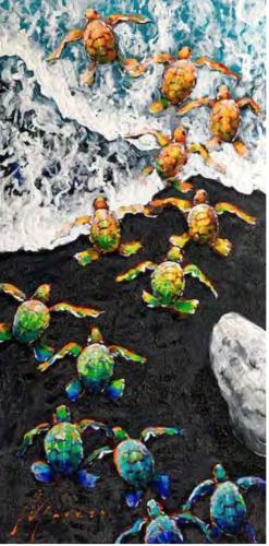 First Swim Giclee by Shawn Mackey