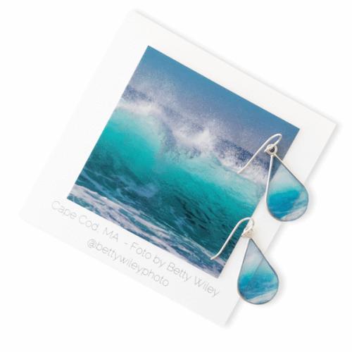 <b>*NEW*</b> Summer Wave Small Teardrop GF Earrings by Foterra Jewelry <! aesthetic>