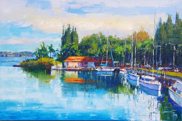 Hilo Harbor by Roman by Roman Czerwinski - Genesis Gallery Hawaii