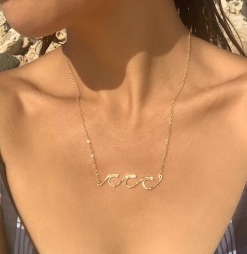 Triple Wave GF Necklace by Kiele Jewelry <! local> <! aesthetic>