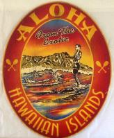 Aloha from the Exotic Large Full-Color Oval by Steve Neill <br><b>[Custom Orders Not Currently Being Accepted]</b> <! local>