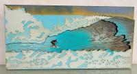 Banzai Pipeline 6x12 Resin & Wood by Shawn Waco [LAST ONE] by <b>*NEW*</b> <a></a>Holiday Gift Ideas