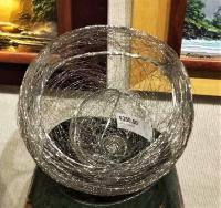Stainless Steel Sphere Inside Steel Handle Baskets by Cindy Luna <! local>