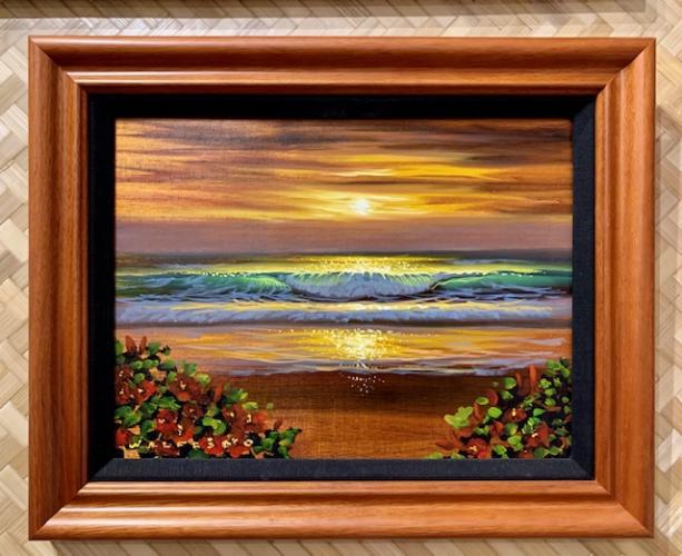Sunset Seascape Original by Walfrido Garcia <! local>