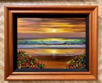 Sunset Seascape Original by Walfrido Garcia <! local>