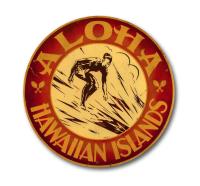 Aloha Hawaiian Islands Duke Round by Steve Neill <br><b>[Custom Orders Not Currently Being Accepted]</b> <! local>
