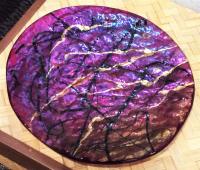 Violet Dish w/Streamers by Marian Fieldson