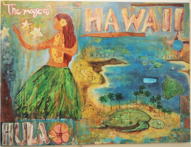 Magic of Hawaii 36x48 Original Mixed Media by Olivia Belle <! local>