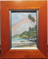 <b>*NEW*</b> Signs of Summer 5x7 Framed Original Oil by Roy Tabora