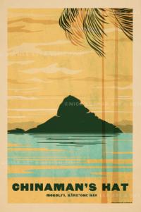 Chinaman's Hat (Mokolii) Framed Giclee by Nick Kuchar <! local> <! aesthetic>