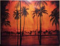 <b>*NEW*</b> A Bay Magic 37x48 Oil/Pyro Triptych on Mango by David Gallegos <! local>
