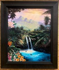 Living Aloha 24x30 Framed AP Giclee LE of 50 by Walfrido, Deen & Edgardo Garcia by Walfrido Garcia <! local>