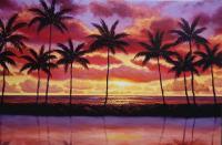 <b>*NEW*</b> Majestic Skies (Over Anaeho'omalu Bay) 20x30 LE GW Giclee by Deen Garcia <! local>