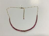 <b>*NEW*</b> Faceted Pink Ruby GF Satellite Necklace 18-Inch by Pat Pearlman <! local>