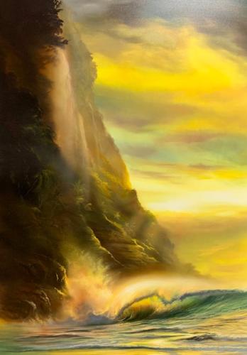 The Sun Cliffs Original by Ashton Howard