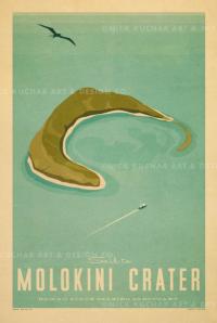 Molokini Crater (Maui) Framed Giclee by Nick Kuchar <! local> <! aesthetic>