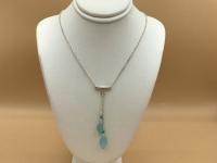 <b>*NEW*</b> Chalcedony Drop SS Necklace by Pat Pearlman <! local>
