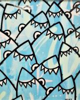 <b>*NEW*</b> Shark Gang 16x20 Limited Edition Aluminum Print by Welzie <! local>