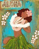 Aloha Wahine Giclée by <b>*NEW ARTIST*</b><br>Olivia <d></d>Belle <! local>