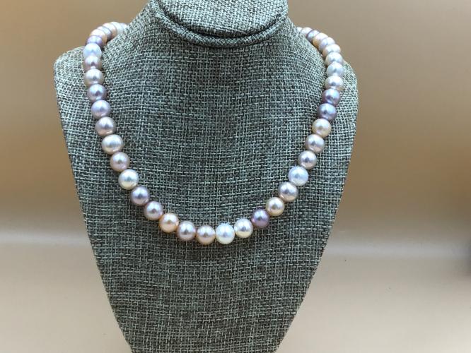 <b>*NEW*</b> Pink 9mm AAA-Quality Edison Pearl GF Necklace 18-Inch by Pat Pearlman <! local>