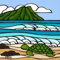 <b>*NEW*</b> Honu Smile Giclee by Heather Brown <! local>
