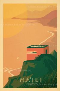 Maili (Oahu) Framed Giclee by Nick Kuchar <! local> <! aesthetic>