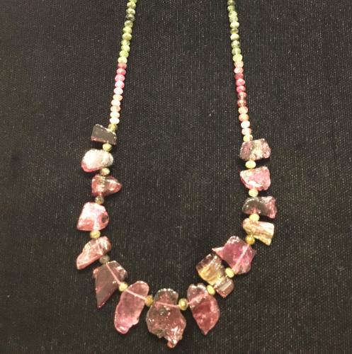 Watermelon Tourmaline GF Necklace by Pat Pearlman <! local>