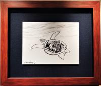<b>*NEW*</b> At Home Below the Surface 9x12 Framed Drawing by Robert Wyland