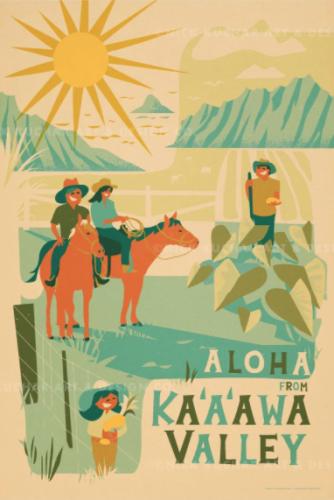 Ka'a'awa Valley (Oahu) Framed Giclee by NICK KUCHAR