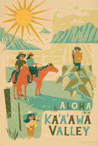 Kaaawa Valley (Oahu) Framed Giclee by Nick Kuchar <! local> <! aesthetic>