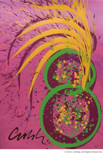 <i>Cranberry Ikebana</i> Limited Edition Serigraph by Dale Chihuly