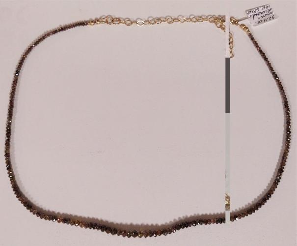 <b>*NEW*</b> 32.4K Brown Diamond GF Necklace 16-Inch w/Extender by Pat Pearlman <! local>
