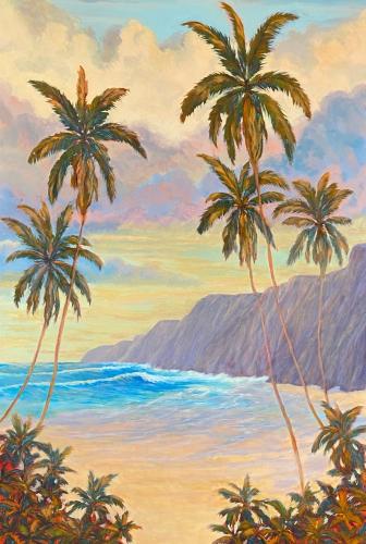Stretch of Paradise 60x40 Original by Dan Young <! local>